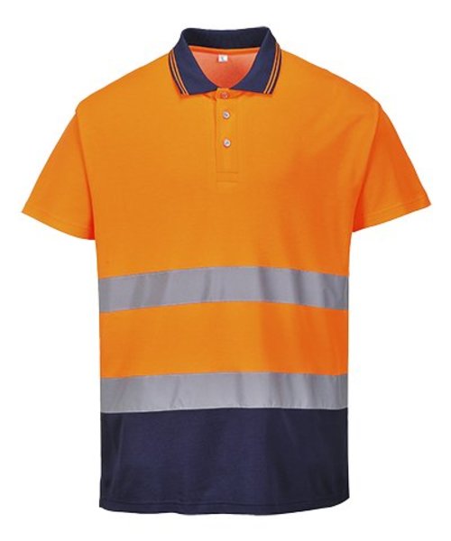 Portwest S174 - Polo coton bicolore - OrNa - R