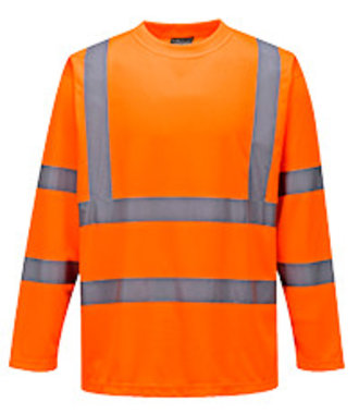 S178 - T-shirt HiVis Manches Longues - Orange - R