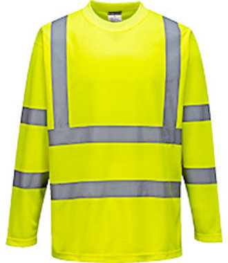 S178 - Hi-Vis T-shirt lange mouw - Yellow - R