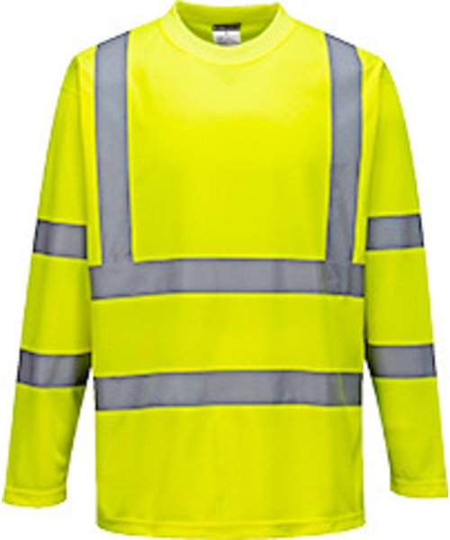 Portwest S178 - Hi-Vis Long Sleeved T-Shirt - Yellow - R