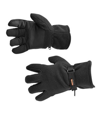 GL12 - Fleece Handschoen Gevoerd Met Insulatex - Black - R