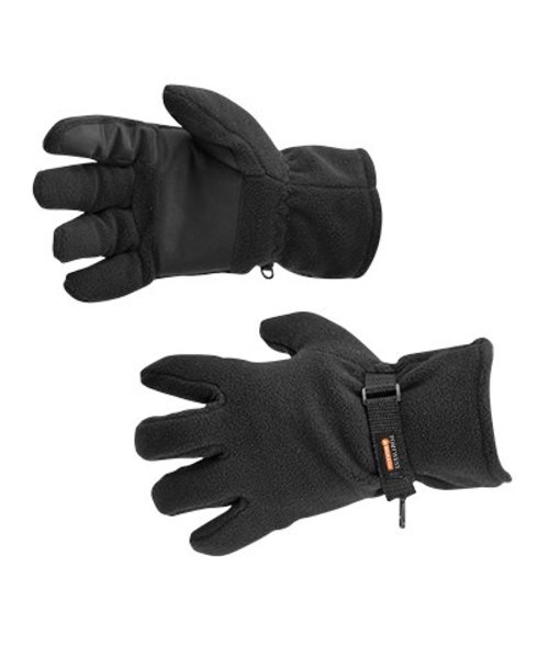 Portwest GL12 - Fleece Glove Insulatex Lined - Black - R