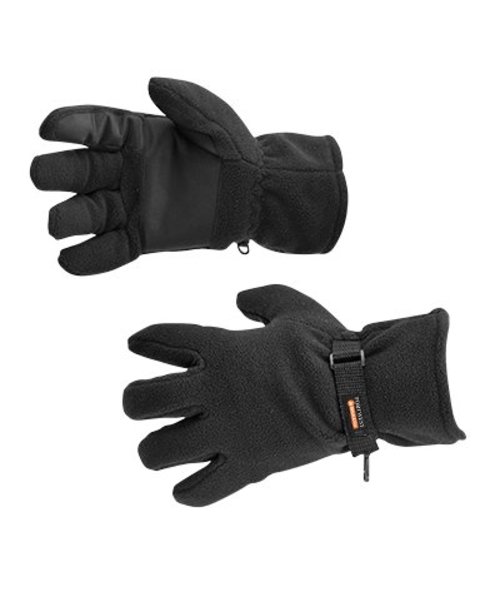 Portwest GL12 - Fleece Handschoen Gevoerd Met Insulatex - Black - R