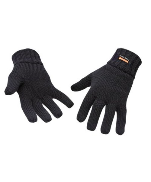 Portwest GL13 - Knit Glove Insulatex Lined - Black - R