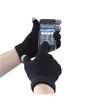 GL16 - Touchscreen Strick-Handschuhe - Black - R