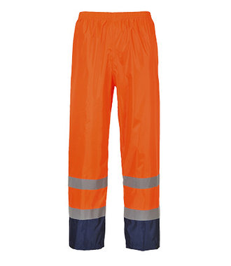 H444 - Hi-Vis Classic Contrast Rain Trouser - OrNa - R