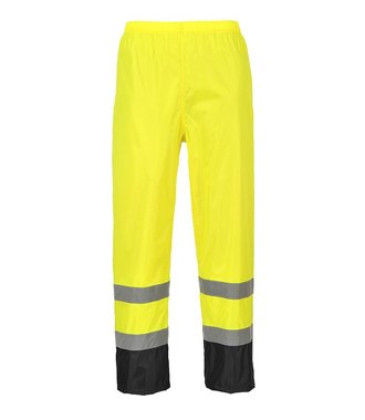 H444 - Hi-Vis Classic Contrast Rain Trouser - YeBk - R