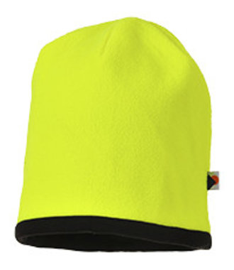 HA14 - Hi-Vis Beanie pet tweezijdig - YeBk - R