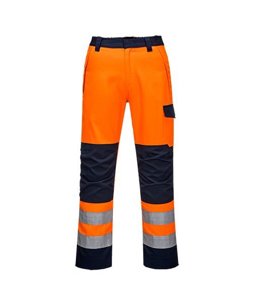 Portwest MV36 - Modaflame RIS Orange/Navy Trouser - OrNa - R