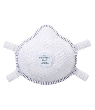 P371 - ERGONET FFP3 Dolomite Masker met Ventiel - White - R