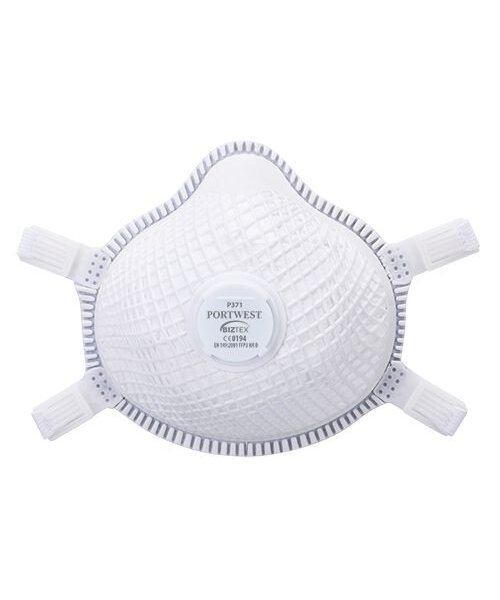 Portwest P371 - ERGONET FFP3 Valved Dolomite Respirator - White - R