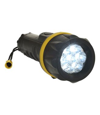 PA60 - 7 LED Rubber Zaklamp - YeBk - R