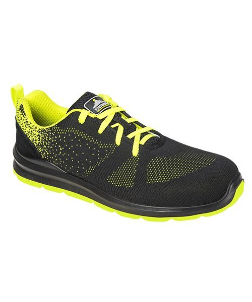 Portwest FT25 - Steelite Aire Trainer S1P - BkGrn - N