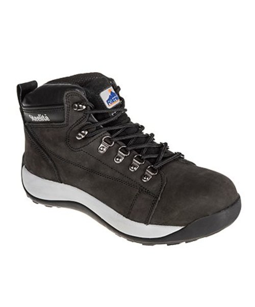 Portwest FW31 - Steelite Half Hoge Nubuck Schoen SB HRO - Black - R