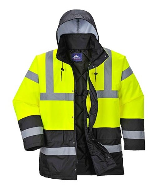 Portwest S466 - Hi-Vis Contrast Traffic Jacket - YeBk - R