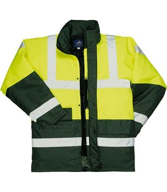 S466 - Hi-Vis Contrast Traffic Jacket - YeGree - R