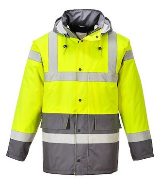 S466 - Hi-Vis Twee Kleuren Verkeersjack - YeGrey - Y