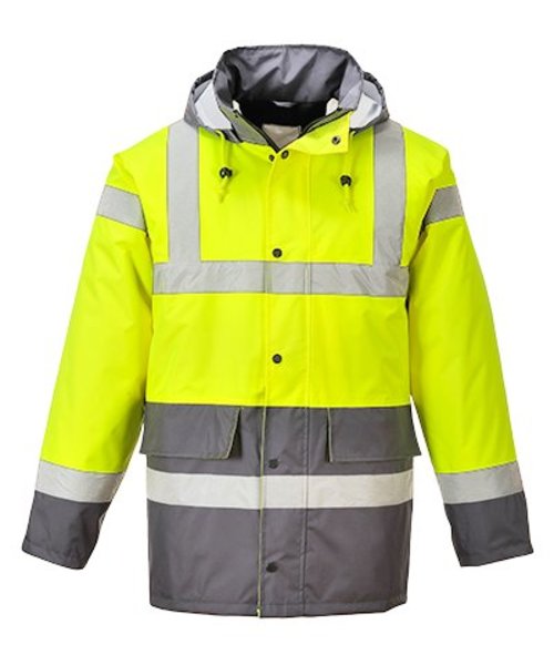 Portwest S466 - Hi-Vis Twee Kleuren Verkeersjack - YeGrey - Y