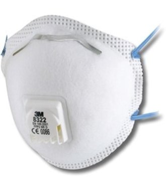 Masque anti-poussière 3M 8322 FFP2 avec valve, 10 pièces