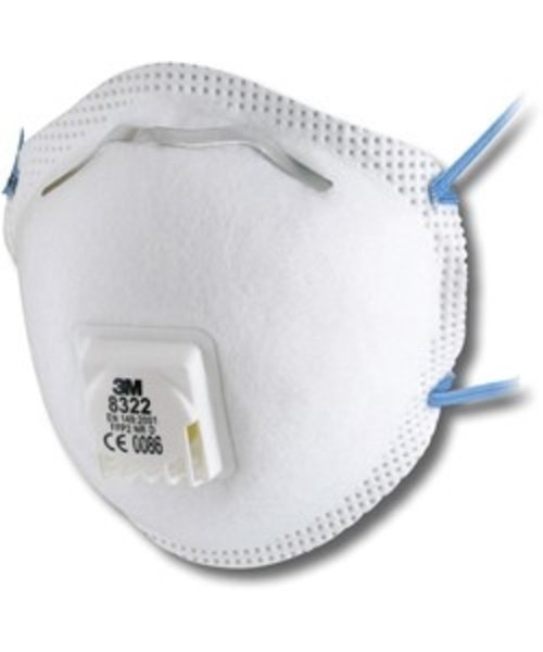 3M Safety 3M 8322 stofmasker FFP2 met ventiel, 10 stuks