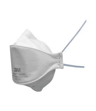 Masque anti-poussière 3M 9320+ Aura FFP2 blanc sans soupape d'expiration, 20 pièces