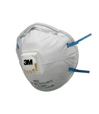 3M Stofmasker 8822 FFP2 Wit met Uitademventiel - tegen Corona virus