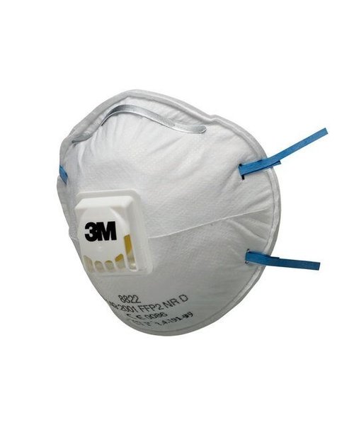 3M Safety 3M Stofmasker 8822 FFP2 Wit met Uitademventiel - beschermt oa tegen Corona