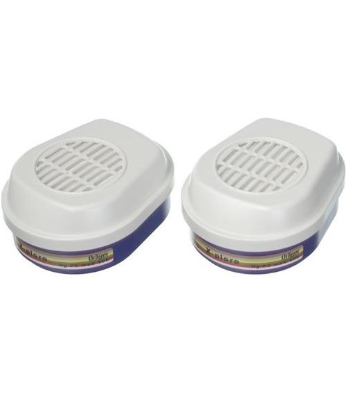 Dräger X-plore filter A2B2E2K2HgP3 voor halfgelaatsmasker X-Plore 3300/3500/3350/3550 en voor volgelaatsmasker 5500