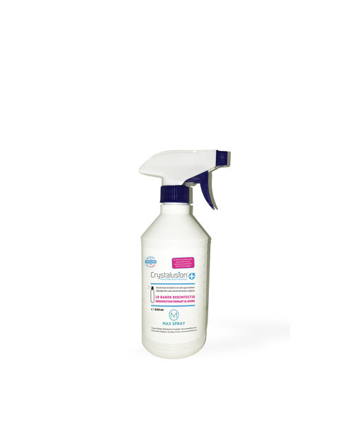 MAX Safety MAX SPRAY - Désinfection par Crystalusion pour toutes les surfaces - inactivation des virus, champignons et bactéries pendant 10 jours