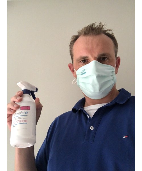 MAX Safety MAX Mask - antibakterielle Mundmaske, die 50 Mal gewaschen werden kann