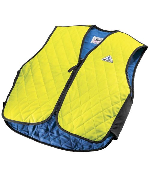 Techniche HyperKewl Gilet de refroidissement par évaporation - Sports & Work & Rest / homes de soins - jaune fluo