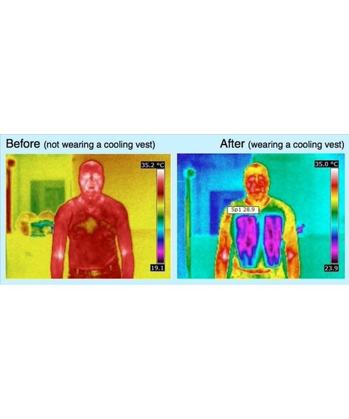 Techniche HyperKewl Verdunstungskühlweste - Sport & Arbeit  - blau