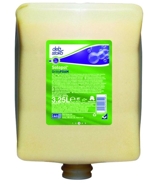 Deb Stoko Solopol GrittyFOAM - Nettoyant moussant pour les mains 3,25 L