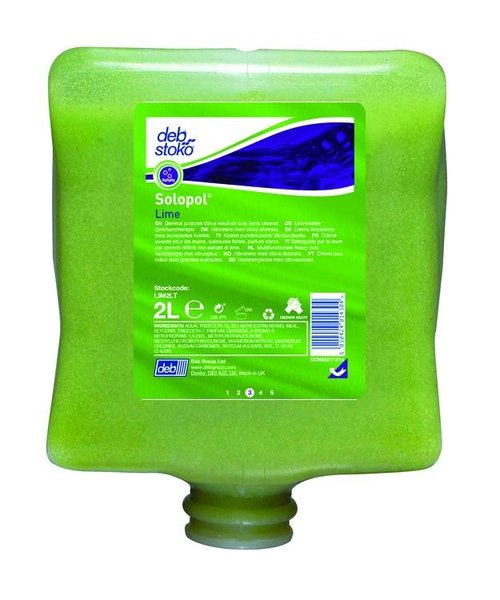 Deb Stoko Solopol Lime - Nettoyage manuel 2L pour salissures moyennes aux extraits de chaux