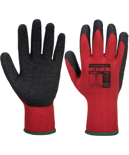Portwest A100 - Grip Handschuh - RedBk - R