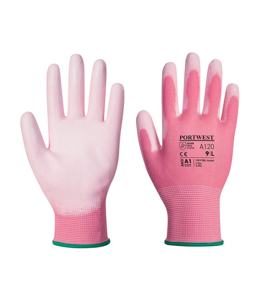 Portwest A120 - PU Handflächen Handschuh - Pink - R