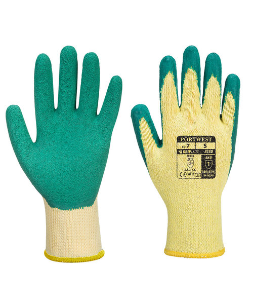 Portwest A150 - Gant tricoté enduit Latex Fortis - Green - R