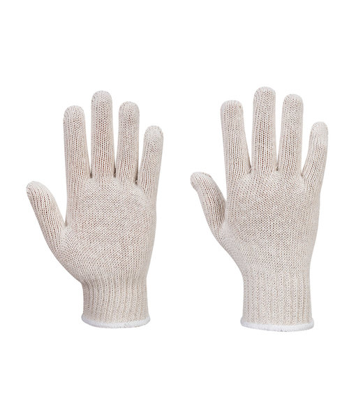 Portwest A030 - String Knit Liner Gloves (300 Pairs) - White - R