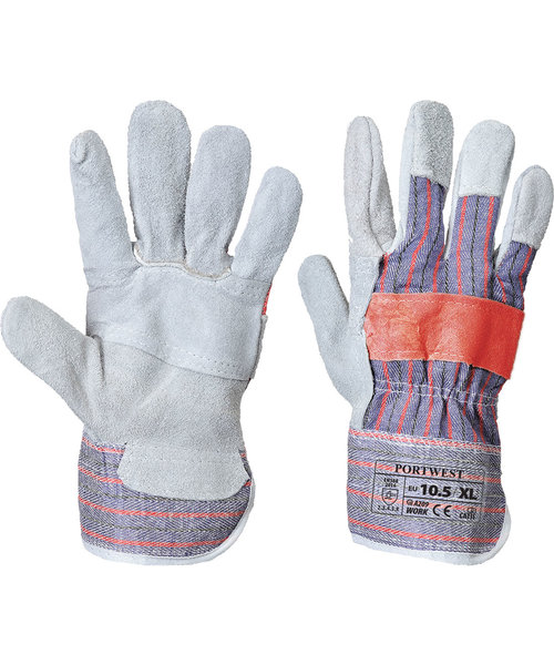 Portwest A209 - Klassieke Canadian Rigger handschoen - Grey - R