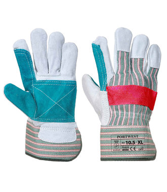 A229 - Classic Double Palm Rigger Glove - Green - R