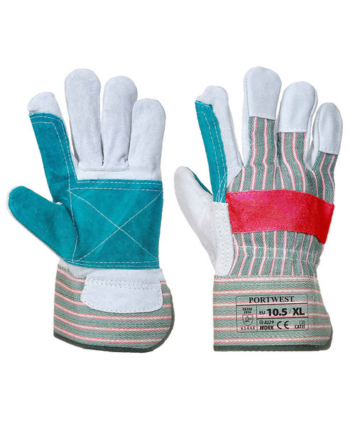 Portwest A229 - Classic Double Palm Rigger Glove - Green - R
