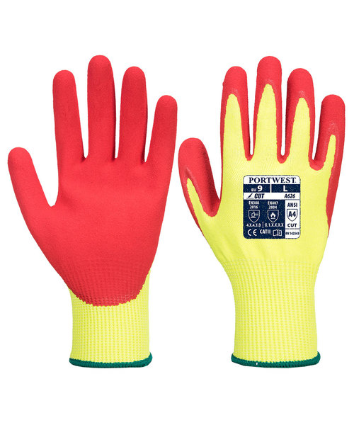 Portwest A626 - Vis-Tex HR Cut Glove - Nitrile - YeRe - R