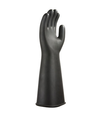 A802 - Schwerer Latex-Gummihandschuh - Black - R
