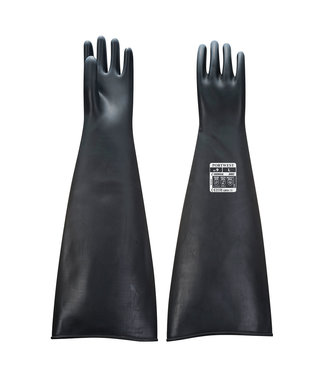 A803 - Zwaargewicht latex-rubberhandschoen 600 mm - Black - R