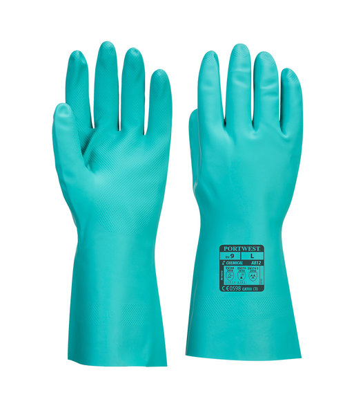 Portwest A812 - Gant Nitrosafe Plus Chimie - Green - R