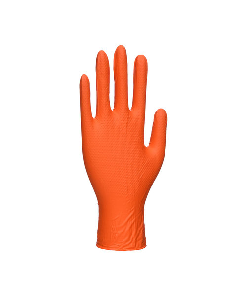 Portwest A930 - Portwest Orange HD Disposable Gloves - Orange - R