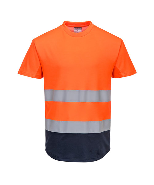 Portwest C395 - Tee-shirt Mesh bicolore - OrNa - R