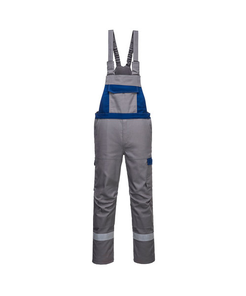 Portwest FR07 - Bizflame Ultra Two Tone Bib & Brace - Grey - R