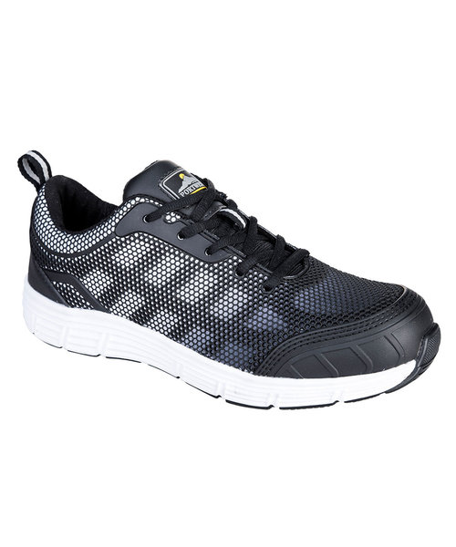 Portwest FT15 - Steelite Tove Trainer S1P - BkWhi - W