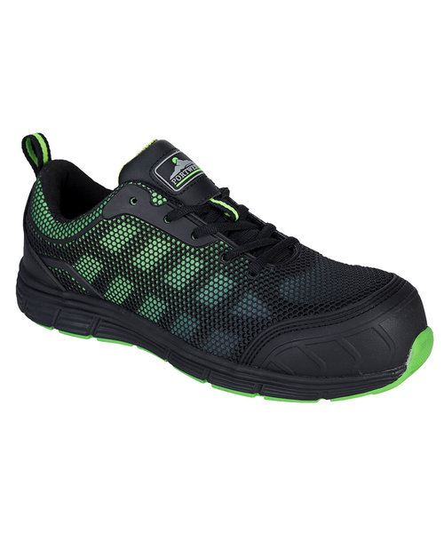 Portwest FT35 - Portwest Compositelite Ogwen Low Cut Trainer S1P - BkGrn - N